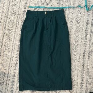 Elegant Dark Green Women's Skirt